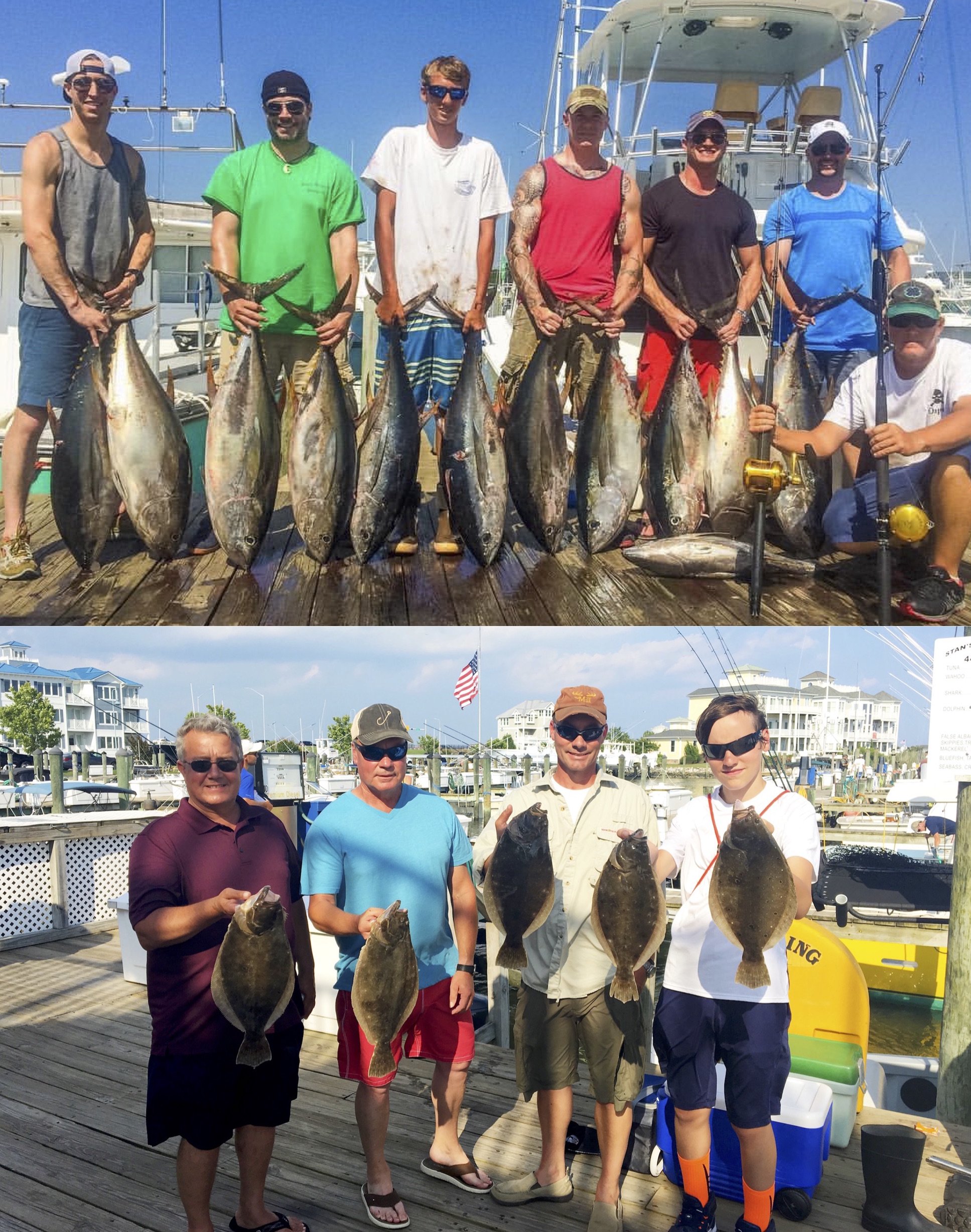 Good Tuna and Flounder Fishing