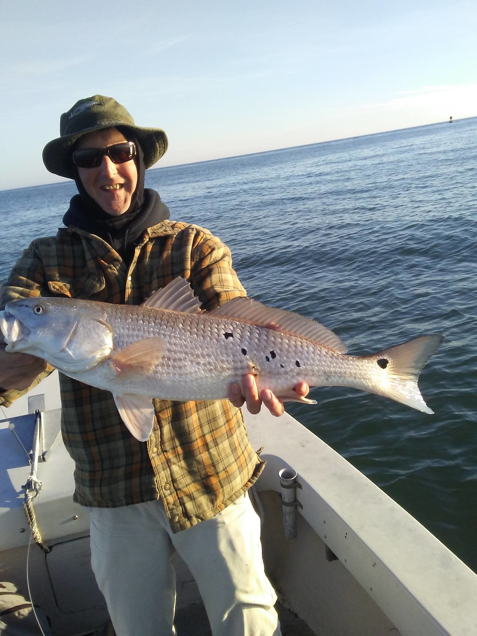 10 Pound Flounder and Red Drum in December Ocean City MD