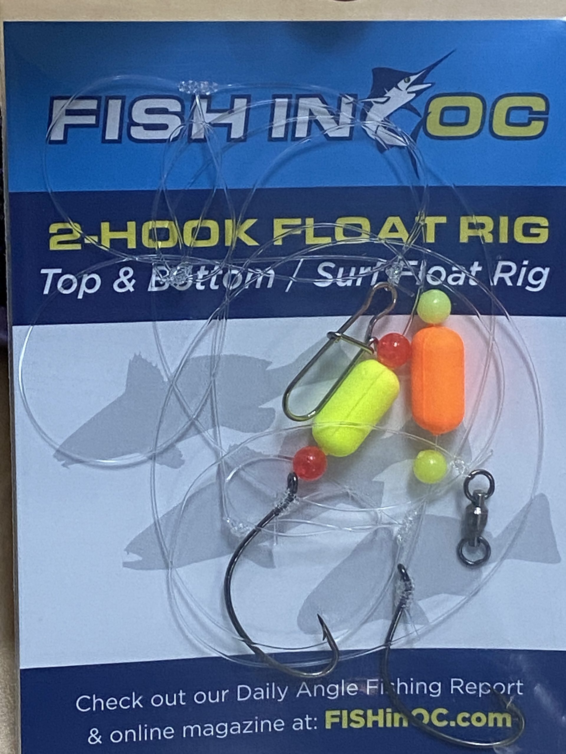 2-Hook Float Rig Orange / Chartreuse