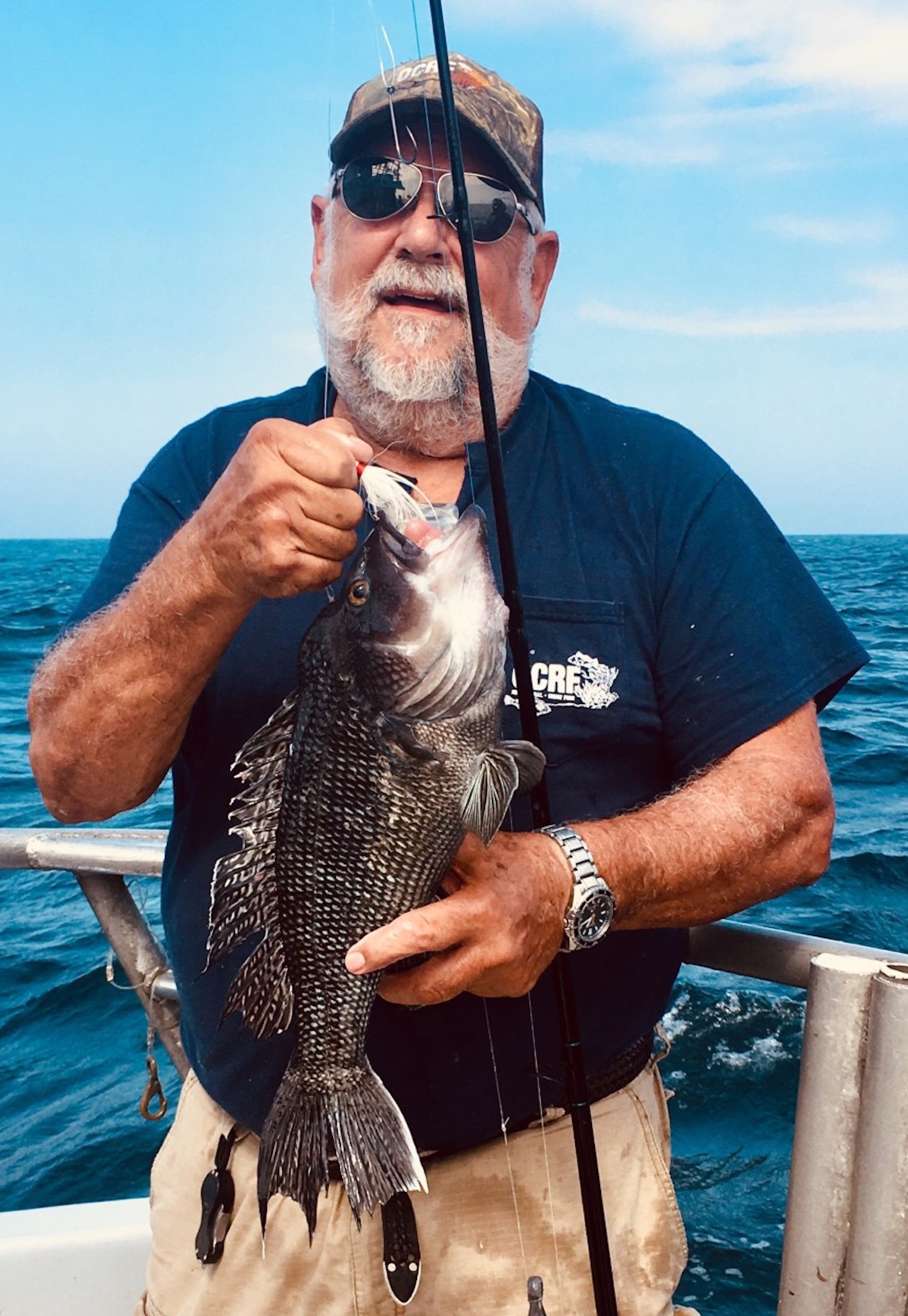 Catching Knothead Sea Bass On Empty Hooks Ocean City Md Fishing