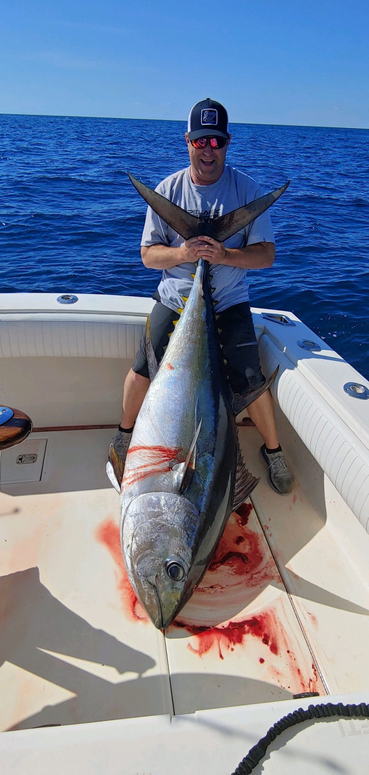 Large Tuna Fishing Boat in Blue - Model Boat