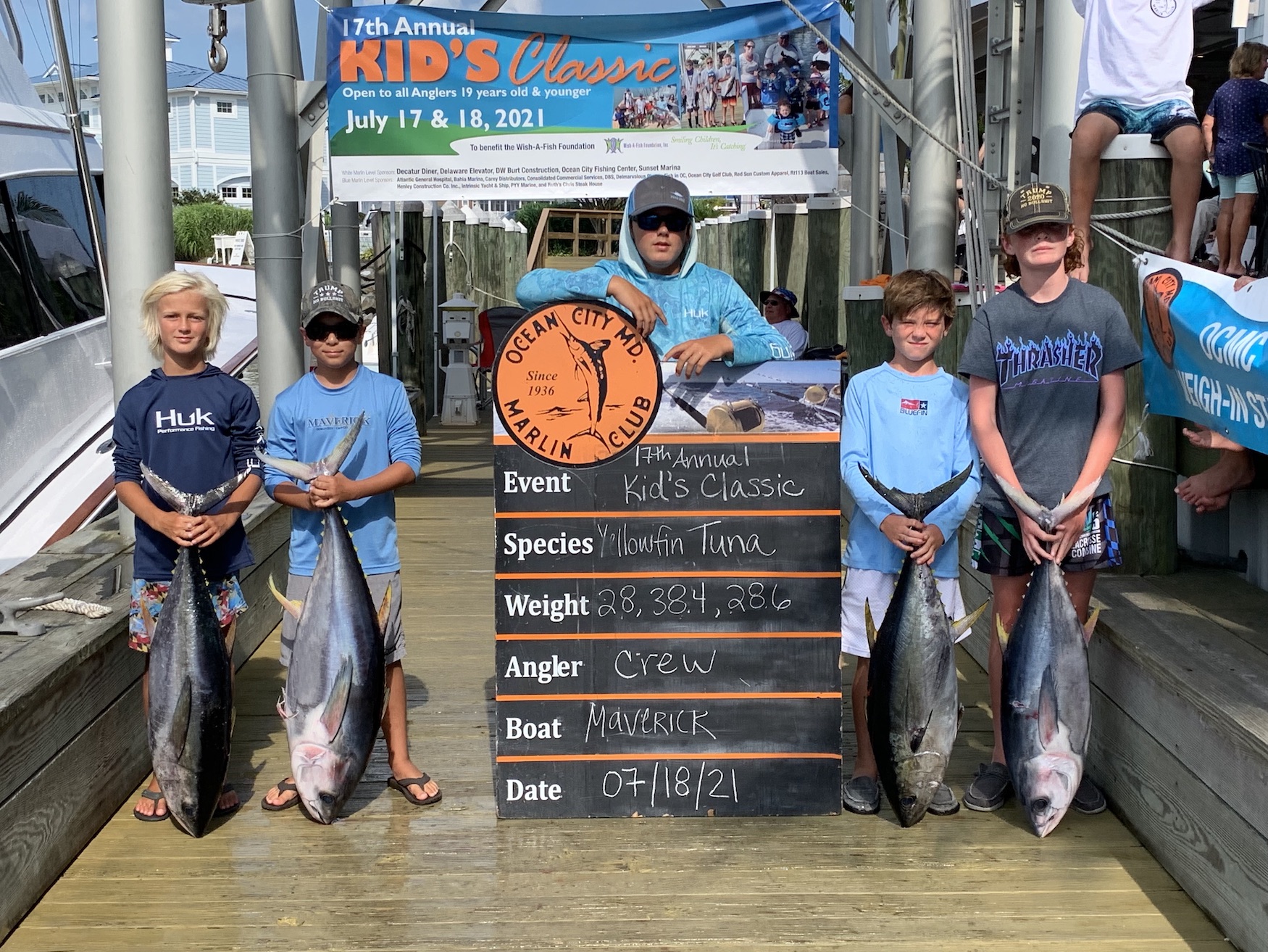 2021 Ocean City Marlin Club Kid’s Classic Results