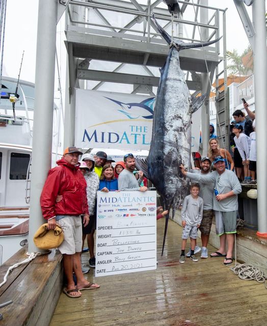 1,135 Pound Blue Marlin is Potential New MD State Record on Day 5 of The MidAtlantic Tournament