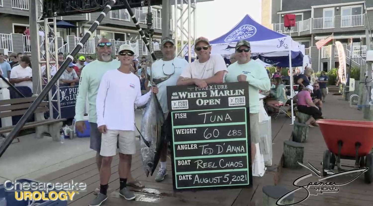 60 Pound Tuna Wins $80,000 on Day 4 at the 2021 White Marlin Open
