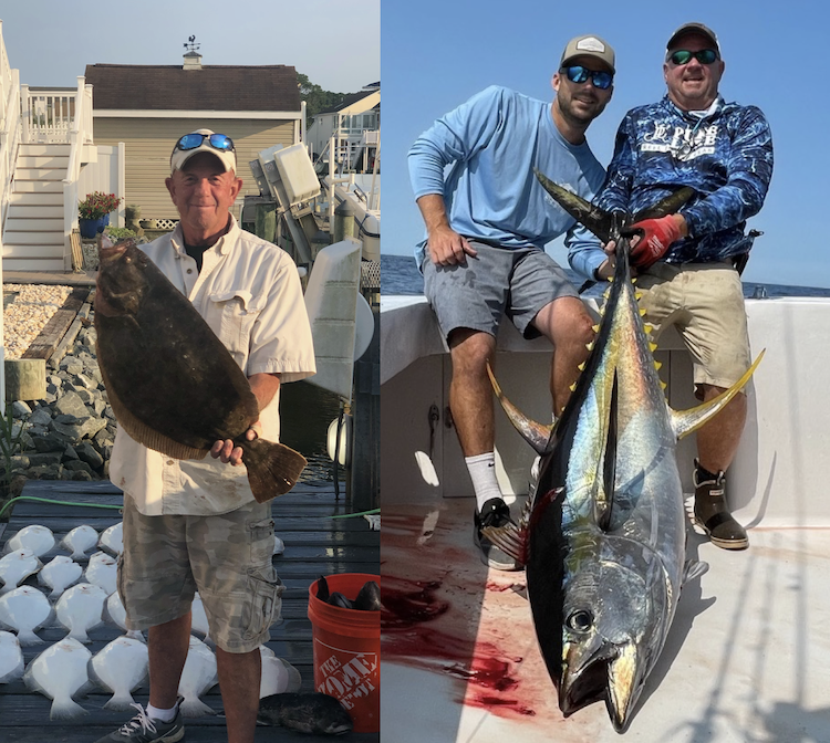 A 9 Pound Doormat Flounder and A Jumbo Yellowfin Tuna