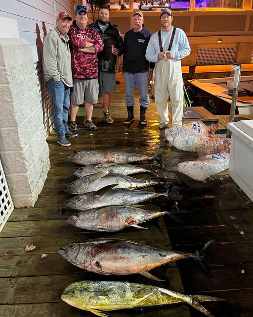 November Tunas and Red Snapper From the Sea Bass Grounds