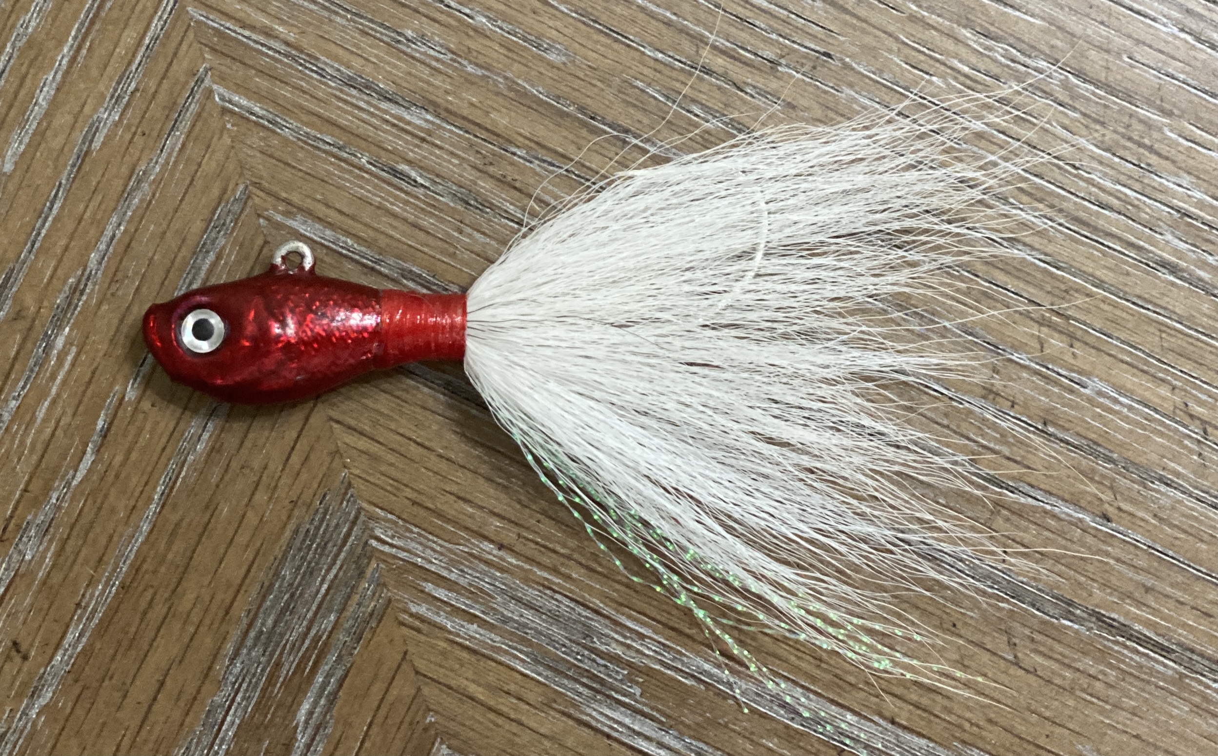 Fish in OC Bucktail Jig - 2 Oz - Red - Fishing Reports & News