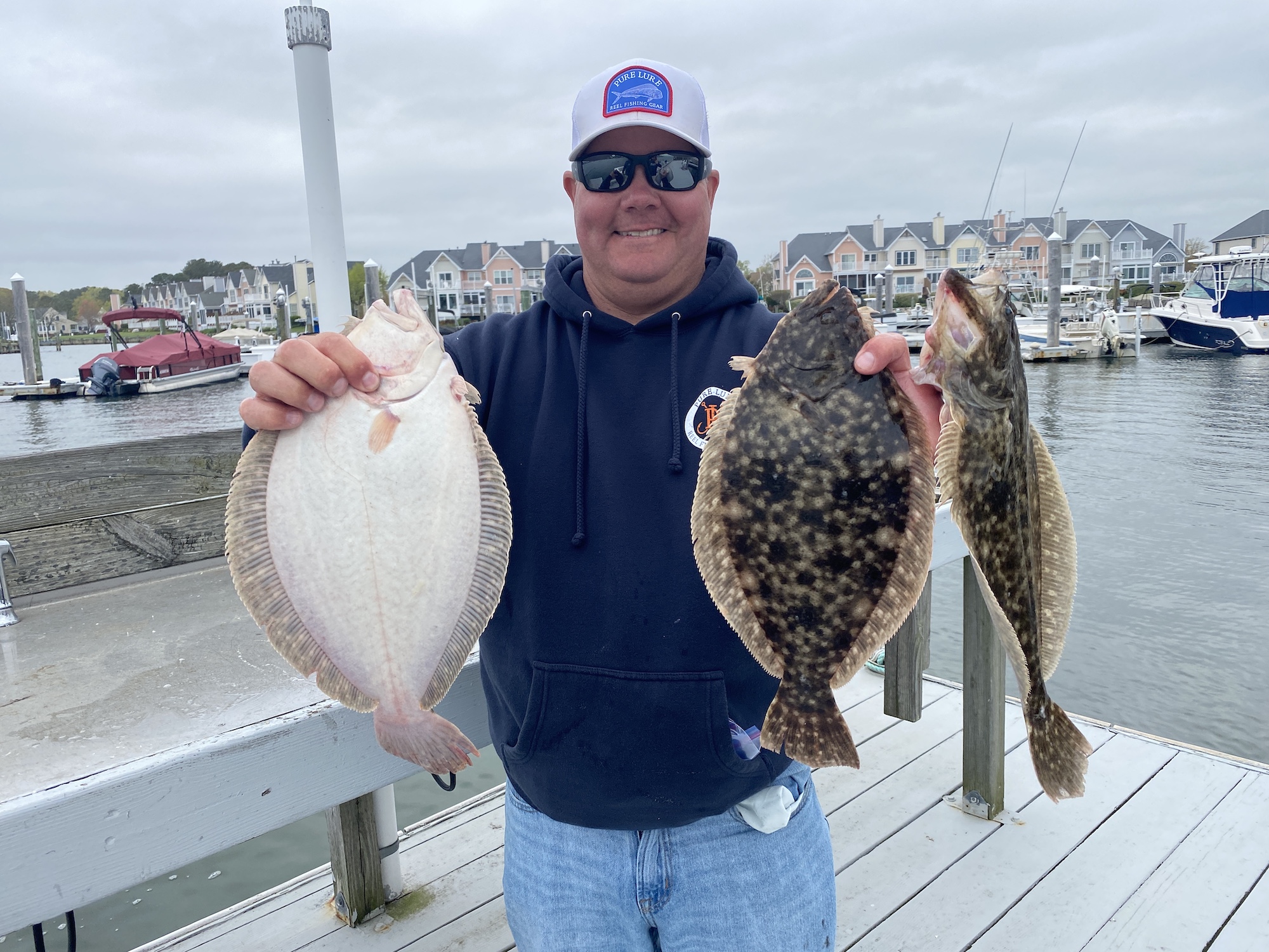 Some Flounder in the Fog - Ocean City MD Fishing