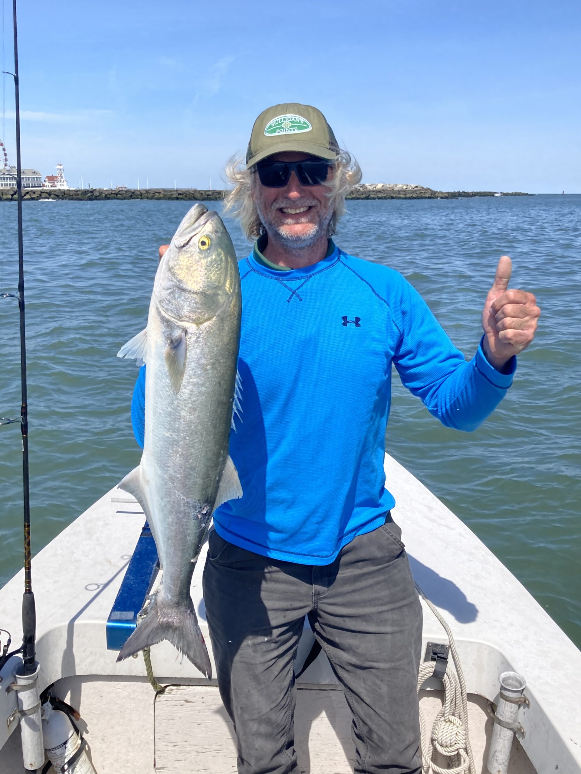 Some Nice Bluefish in the Ocean City Inlet - Ocean City MD Fishing