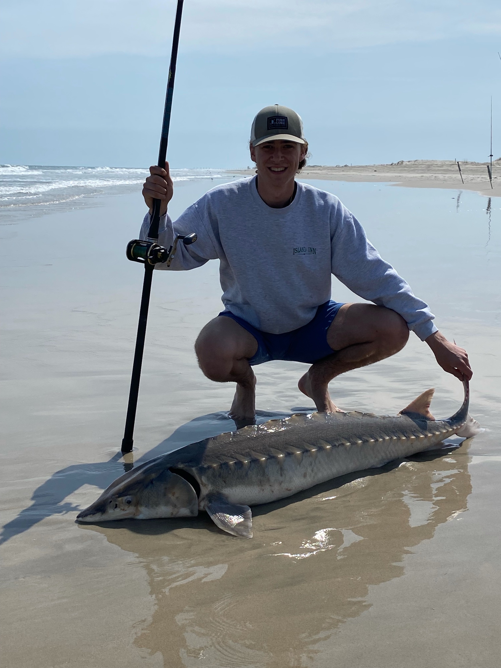 Tautog, Flounder and A Sturgeon From the Assateague Surf