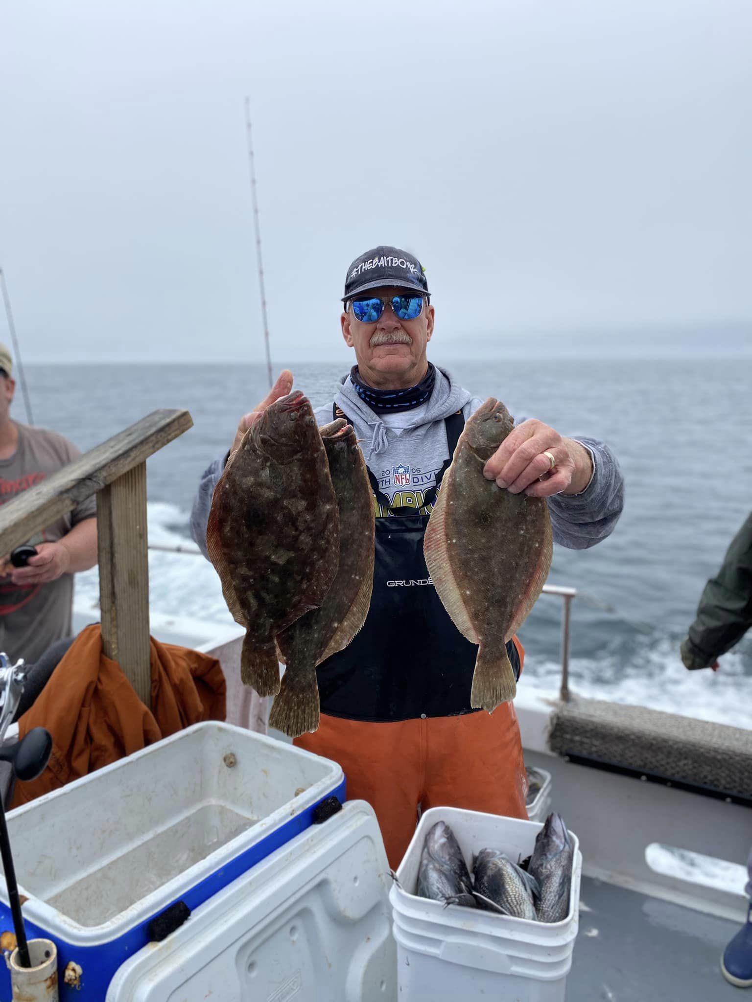 Boat Limits of Sea Bass With Some Nice Flounder