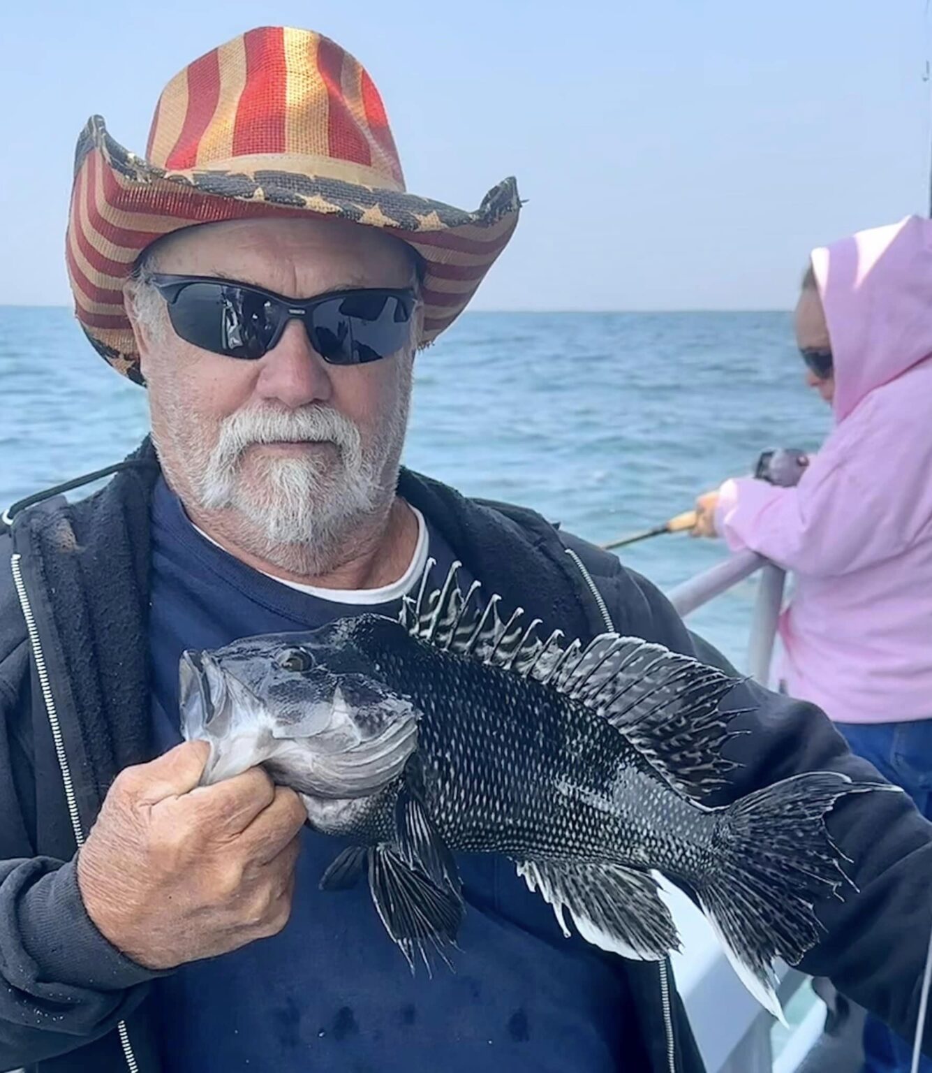 Keeper Rockfish, Some Big Bluefish and Some Nice Sea Bass Ocean City