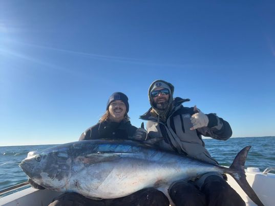 60 Bluefin Tuna On An 18' Boat - Ocean City MD Fishing