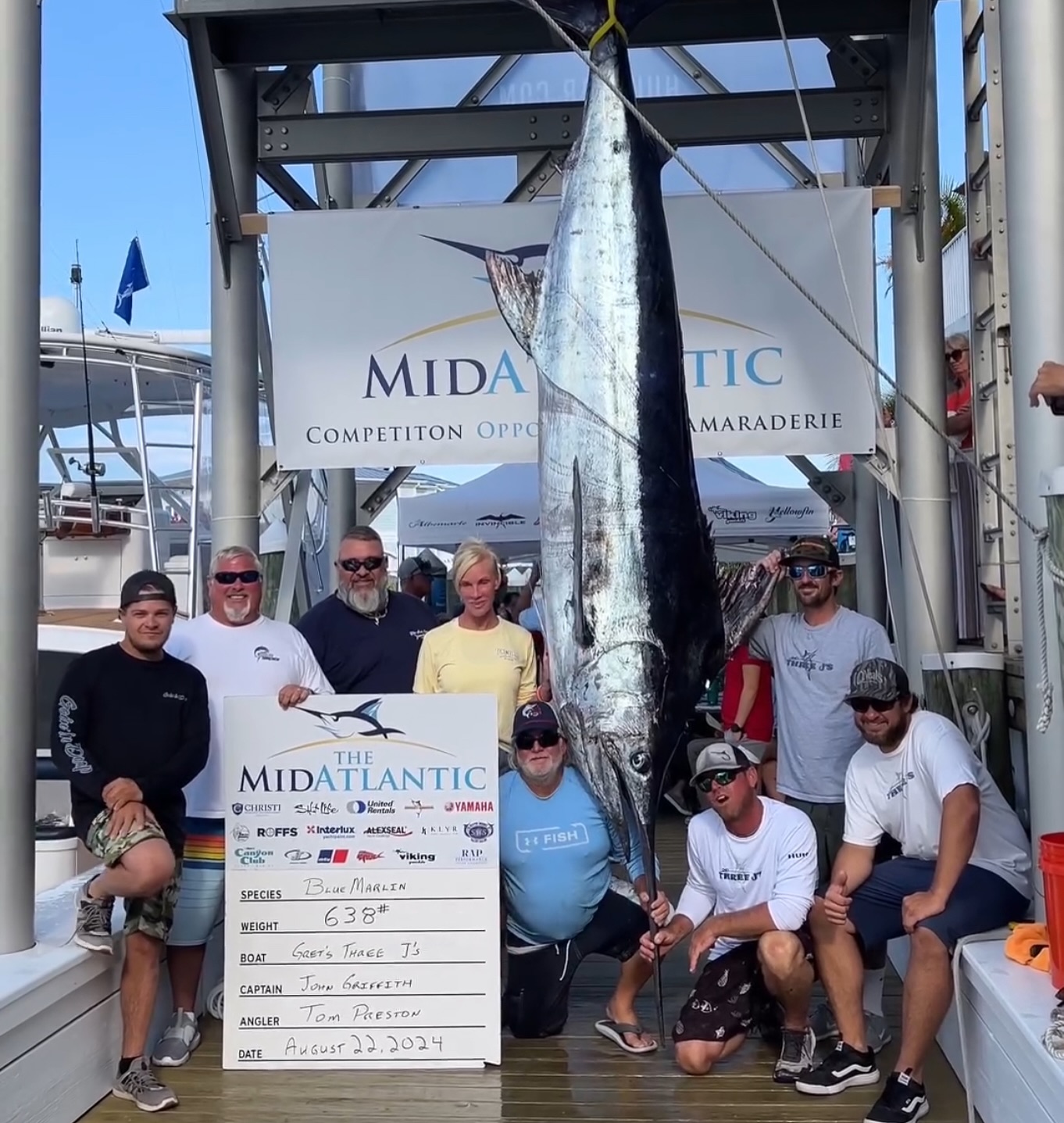 Big Blue Marlin and New First Place White Highlight Day 4 of the 2024