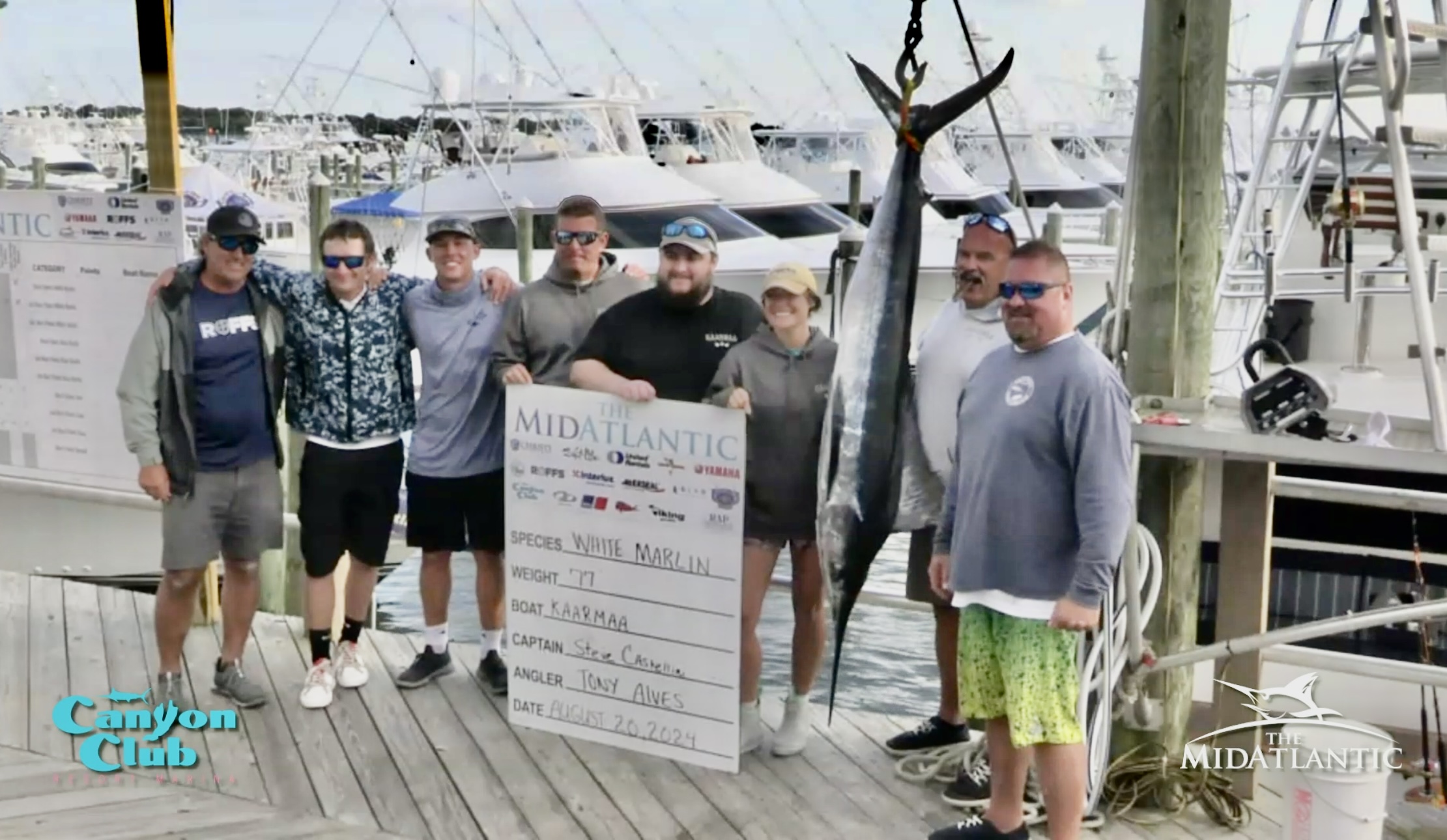 Big Blue Marlin and New First Place White Highlight Day 4 of the 2024