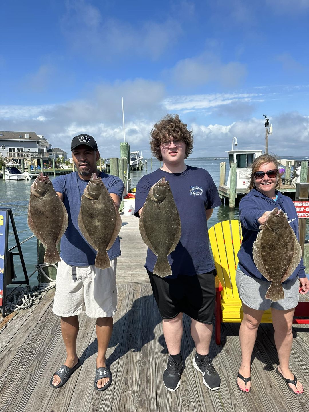 Some Good Flounder Fishing in the Bay