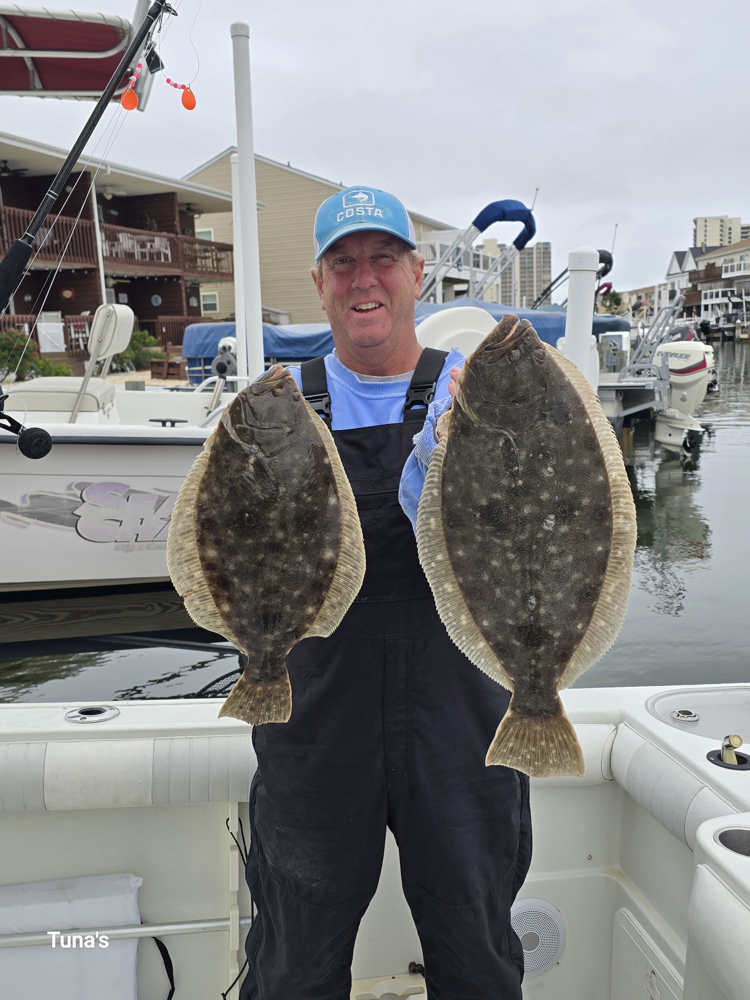 A Couple of Flounder in The Crappy Weather