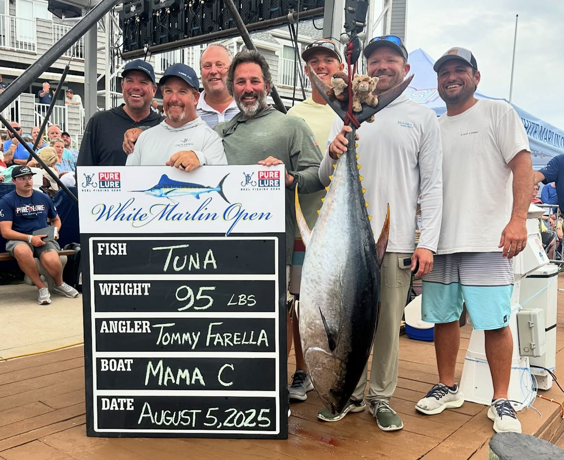 95 Pound Yellowfin Currently Worth $1.8 Million Lands on Day 2 of the 2025 White Marlin Open