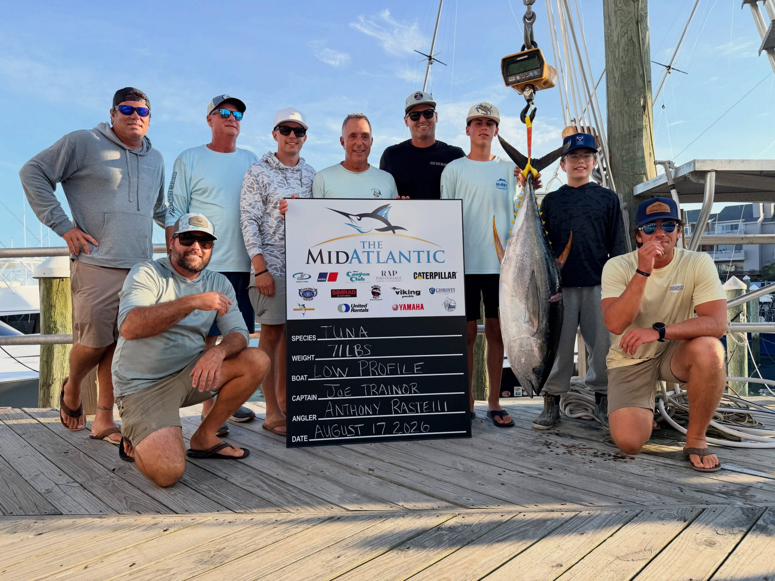 71 Pound Yellowfin Worth $99,000 After Day 1 of the 2026 MidAtlantic Tournament