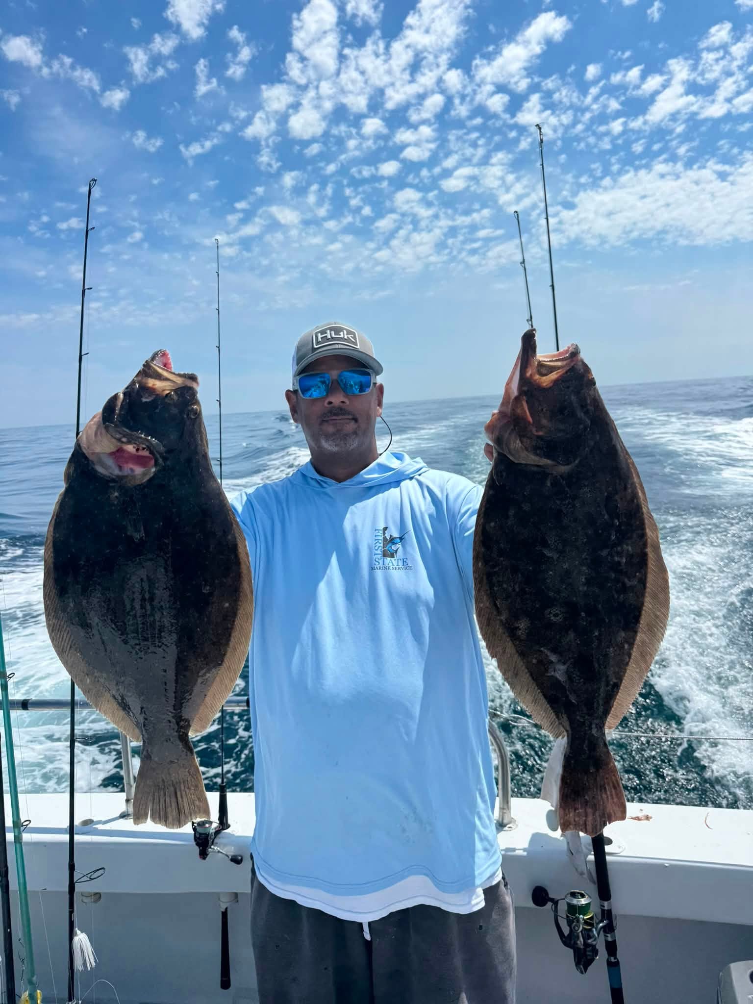 Some Nice Flounder Around The Rail