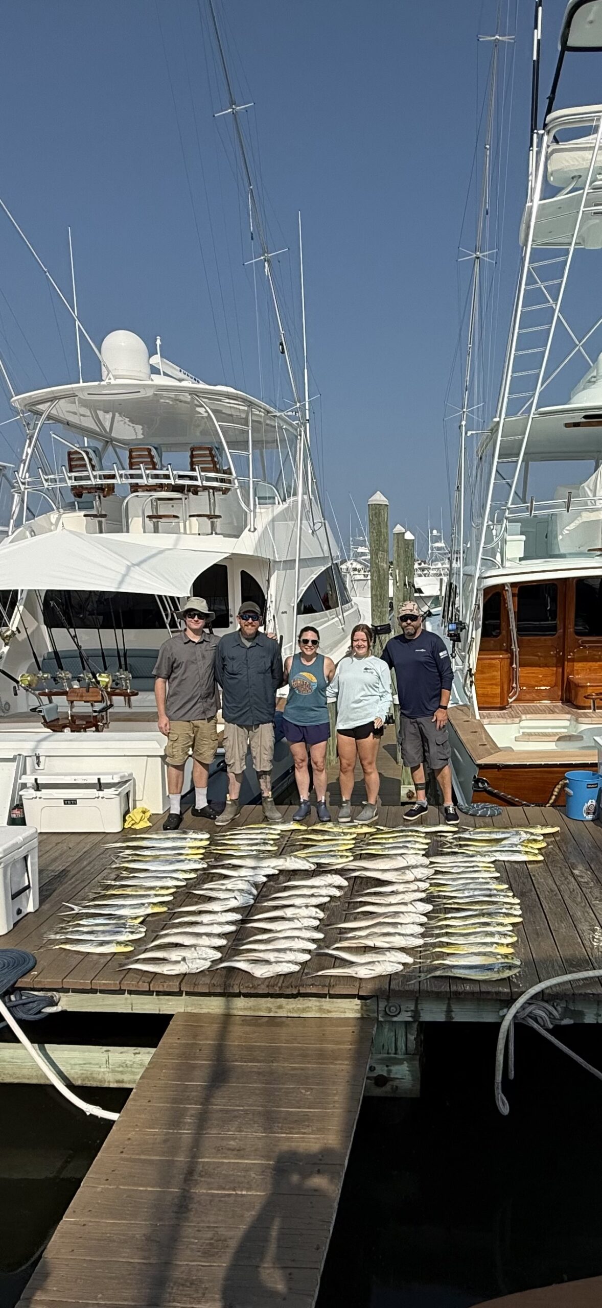 Flounder, Mahi and Piles of Tiles